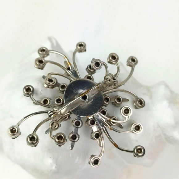 ♥️Bundle Only♥️ Vintage Style Silver Tone Rhinestone Whimsical Brooch - Picture 6 of 6